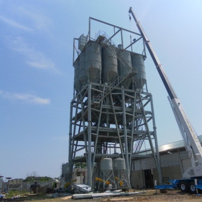 DW1200 dry mortar batching plant with packing machine dry mix mortar plant with packing