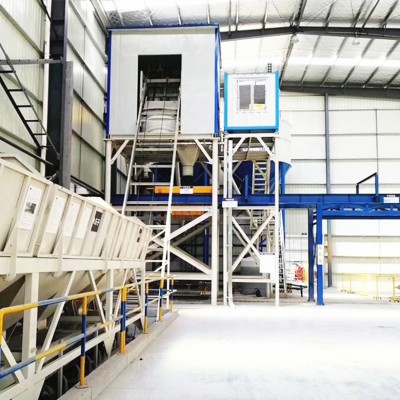 concrete cement mixing batching  plant for Permeable brick and road brick and Hollow brick